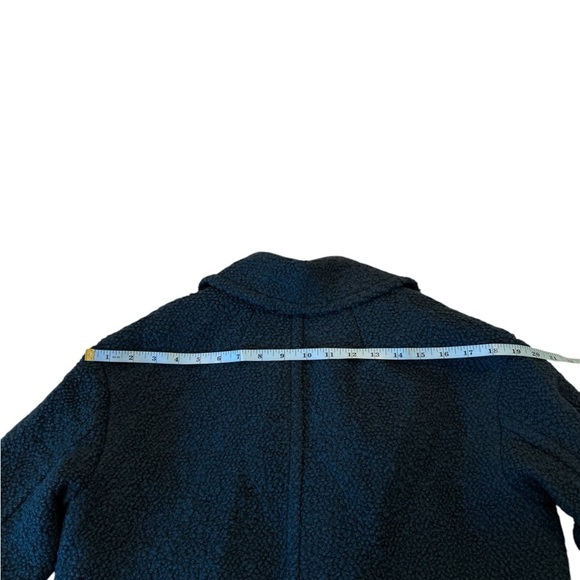 Madewell The Alonzo Coat in Bouclé NN385 Size XXS Green Italian Wool Long Coat - Picture 9 of 16